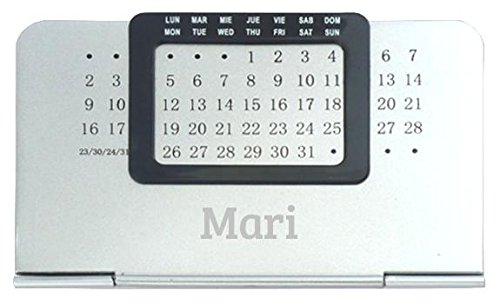 Perpetual Desk Calendar with Engraved Name: Mari (first Name/surname/nickname)