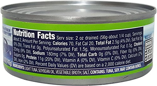 Wild-Caught Chunk Light Tuna in Oil, (Pack of 6), 5 Oz Can - Northern Catch thumbnail