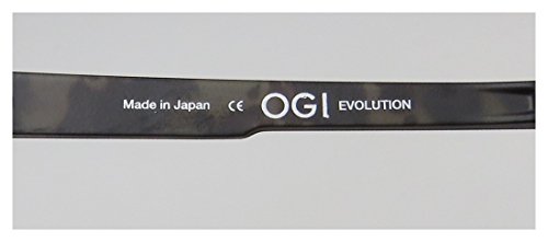 Innotec by Ogi 4804 Mens/Womens Ophthalmic Durable Designer Full-rim Eyeglasses/Glasses (48-19-145, Gray / Olive / Black / Pattern)