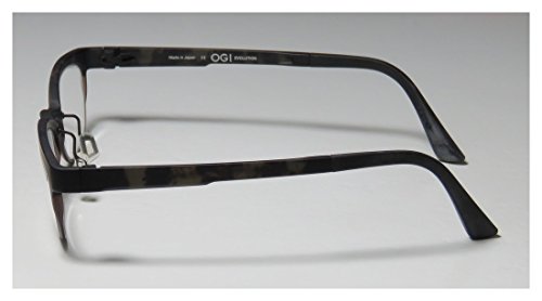 Innotec by Ogi 4804 Mens/Womens Ophthalmic Durable Designer Full-rim Eyeglasses/Glasses (48-19-145, Gray / Olive / Black / Pattern) thumbnail