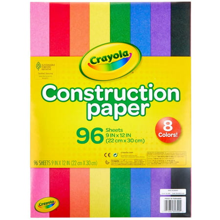 Crayola Construction Paper  School Supplies  96 Ct Assorted Colors  9  X 12