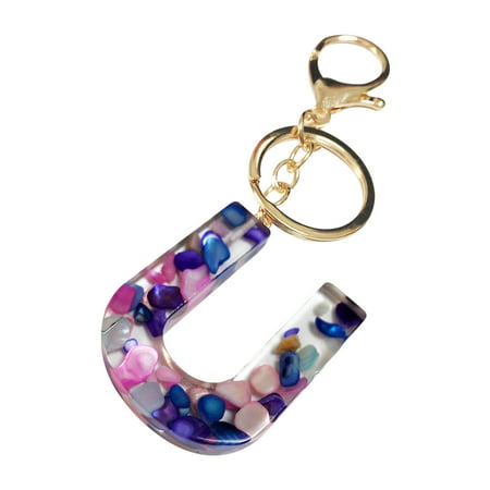 Mother S Day Custom Creative Keyring Clasp 26 English Letter Pendant Keyring SA9