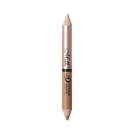 Yannianjz One-stroke Dual-use Double-headed Concealer Pen Highlighter Pen Dark Circles Beauty Christmas Gifts for Women a-2292