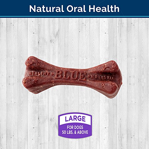 BLUE Dental Bones Adult Large Dental Chew Dog Treat Individually Wrapped