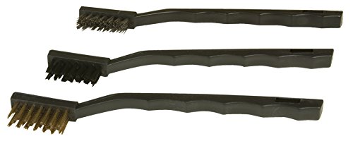 Performance Tool 20140 Utility Brush Set - Versatile Cleaning Tool with Brass  Nylon  and Stainless Steel Bristles for Many Cleaning Applications