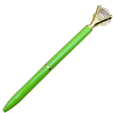 U#7287，Crystal Ball Pens Ballpen Fashion Girl Large Diamond Ballpoint Pens，P#7287 OQ0