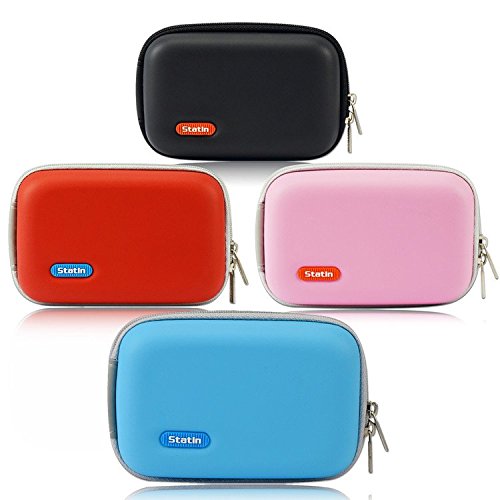 First2savvv BDX1402-6505 Pink Premium Quality Hard Camera Case Pouch Bag for Canon PowerShot G9X .SX610 .IXUS 285 .IXUS 275. SONY DSC-HX90V.HX80.HX60V thumbnail