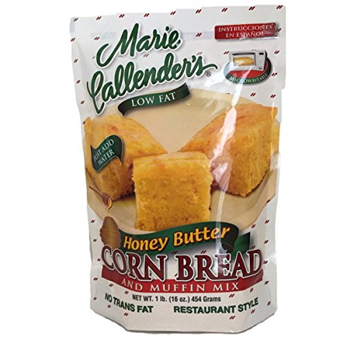 Marie Callender's Low Fat Honey Butter Cornbread Mix - 3, 16oz Pouches - No Trans Fat, Microwaveable thumbnail