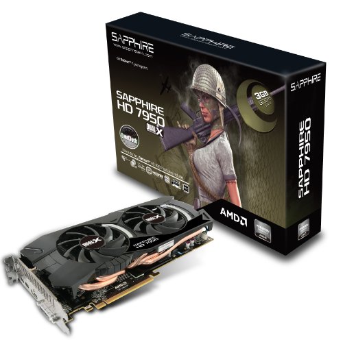 Sapphire Radeon HD 7950 3GB DDR5 HDMI/DVI-I/Dual Mini DP PCI-Express OC Version Graphics Card Graphics Cards 11196-10-40G thumbnail