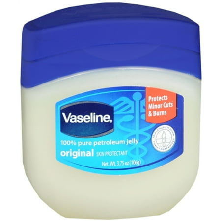 Vaseline 100% Pure Petroleum Jelly Skin Protectant 3.75 Oz (Pack of 12)