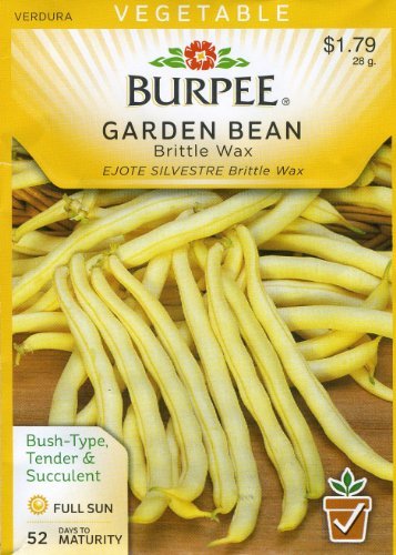 Burpee 65375 Bean, Bush Wax Brittle Wax Seed Packet