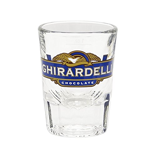 Ghirardelli - 16 Oz Chocolate, 17 Oz Caramel & 23 Oz Hot Fudge Topping Squeeze Bottle - Set of 3 - with Exclusive Measuring Shot Glass thumbnail
