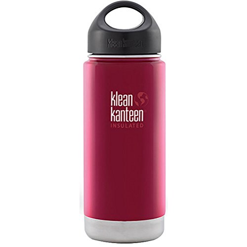 Klean Kanteen Wide Insulated Bottle with Stainless Loop Cup, Roasted Pepper, 16-Ounce