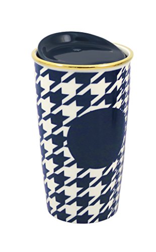Starbucks Navy Houndstooth Double Wall Traveler, 12 Fl Oz thumbnail