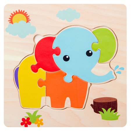 R*2292，4Pcs Wooden Educational Puzzle Toy Matching Board for Children Geometry Design，P*2292 HH2