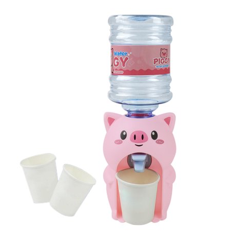 Simulation Home Toy Cartoon Water Dispenser Play House Kitchen Toys Flavor Mini Simulation Drink Machine Pool Toys for Toddlers 1-3 Plastic F