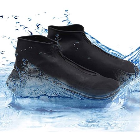 Usupdd Unisex Outdoor Portable Waterproof Rainproof Antiskid Silicone Zipper Shoe Cover Usupdd WCC220812-7950