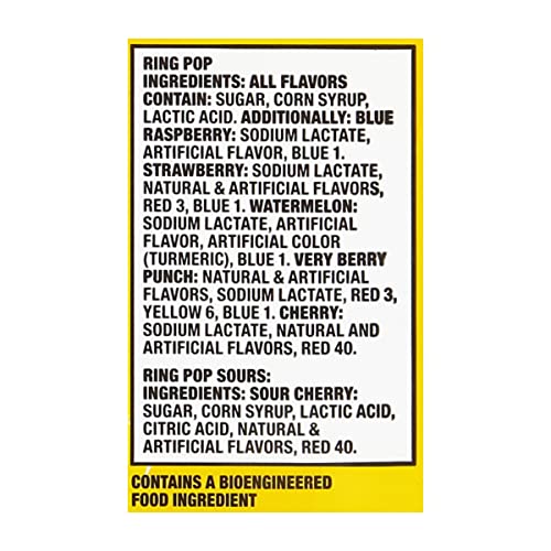 Ring Pop Individually Wrapped Bulk Lollipop Summer Variety Party Pack – 15 Count Lollipop Suckers W/ Assorted Flavors - Fun Summer Candy for Party F thumbnail