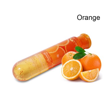 1 Pcs Sex Fruit Oil Strawberry Flavor Lover Water Soluble Body Lubricant Oil Sex Lube Oral 80ml Orange