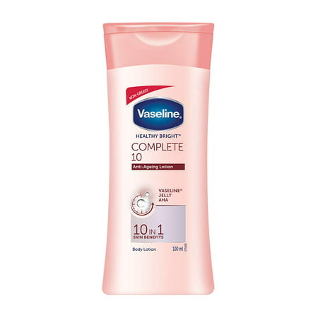Vaseline Healthy Bright Complete 10 Body Lotion  Anti- Ageing Lotion with Vitamin B3  Aha  Pro-Retinol  100 Ml