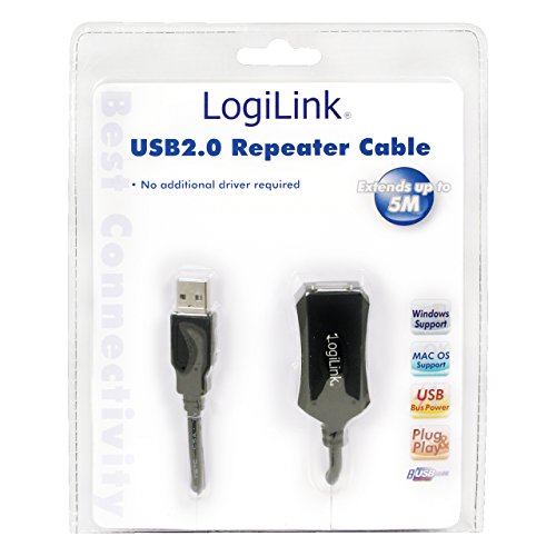 LogiLink USB 2.0 Repeater Cable - 5.0m USB Cable 5 M USB a