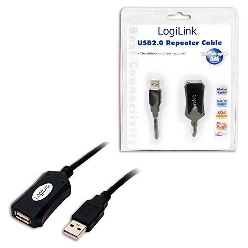 LogiLink USB 2.0 Repeater Cable - 5.0m USB Cable 5 M USB a thumbnail