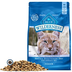 Blue Buffalo Blue Wilderness Grain Free Indoor Chicken Recipe Dry Cat Food -2 Lb