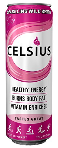 Celsius Sparkling Wild Berry, 12-Ounce Cans (Pack of 24) thumbnail