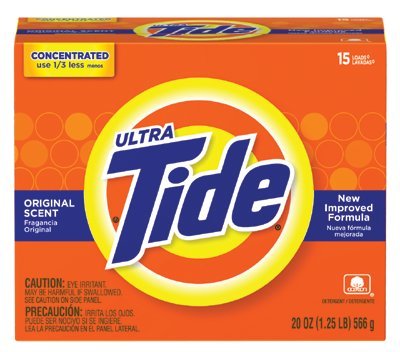 TIDE ULTRA POWDER 20 OZ.15 LOADS ORIGINAL SCENT, Sold as 1 CA