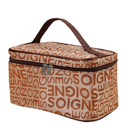 {$4719 Letter Cosmetic Bag Fashion Square Travel Portable Storage Wash Bag #4719} ZS7