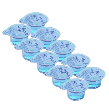 Tangnade Mouth Jelly Cup Mouthwash Disposable Clean Mouth Jelly Cup Mouthwash Water Mint or Rose Flavors 10PCS 13ml Blue