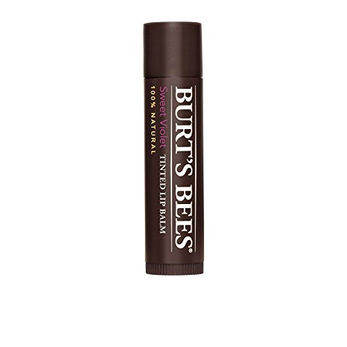 Burts Bees 100 Natural Tinted Lip Balm Sweet Violet with Shea Butter  Botanical Waxes  1 Tube
