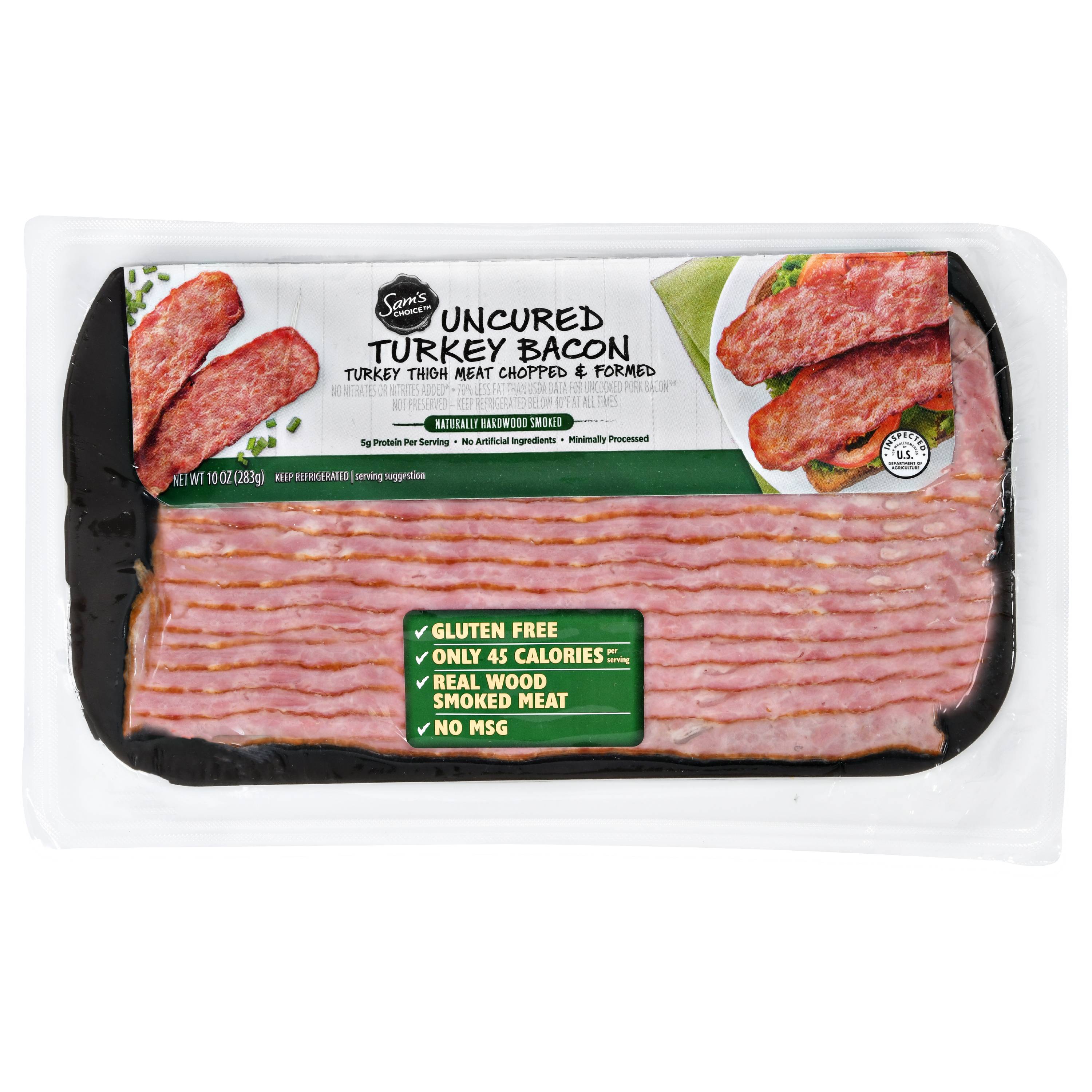 Sam's Choice Uncured Turkey Bacon, 10 Oz.