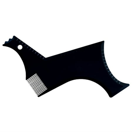 U#2312，New Arrivals Men S Beard Shaper Tool Transparent Template Styling Comb Templates，P#2312 BK4