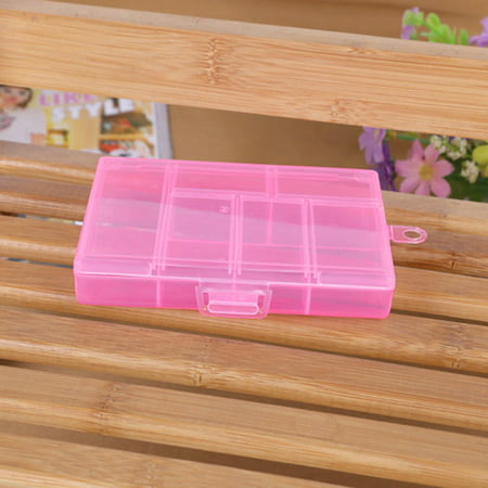 Storage Case Box Holder Container Pills Jewelry Nail Art Tips 6 Grids Yl#6331 FW5