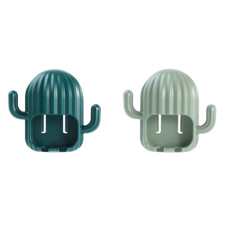 Usupdd Toothbrush Holder Toothbrush Rack Free Perforation Wall Hanging Cactus Suction Wall Hanging UsupddWFF220811-4962