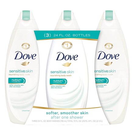 Dove Body Wash  Sensitive Skin 24 Oz  Pack of 3