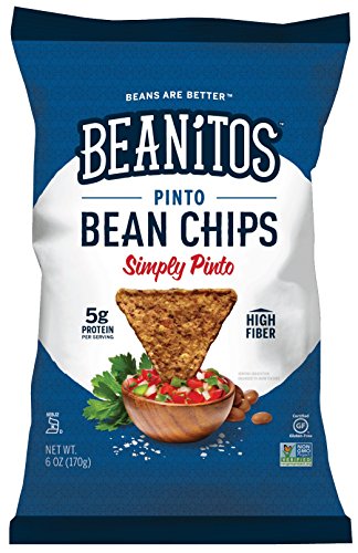 Beanitos Simply Pinto Bean with Sea Salt, the Healthy, High Protein, Gluten Free, and Low Carb Vegan Tortilla Chip Snack, 6 Ounce (Pack of 6) thumbnail