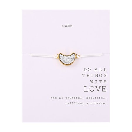 R#4081，Women Card Bracelet  European and American Retro Gift Blessing Card Bracelet for Teachers Friends  Charm Bracelet with