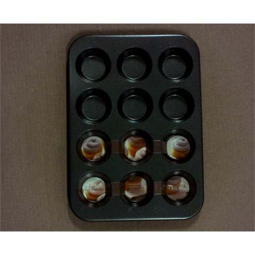 Wilton Ultra Bake Pro 12 Cavity Muffin Pan - Gray