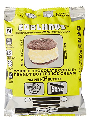 Double Chocolate Peanut Butter Ice Cream Sandwich
