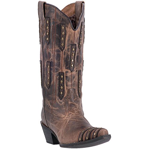 Laredo Women's Western Boots BONE - Bone & Brown Whiskey Sour Leather Cowboy Boot - Women
