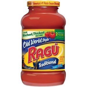 Ragu Pasta Spaghetti Tomato Sauce Old World Traditional Style 24 Oz Jar