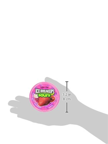 Ice Breakers Sours (Mixed Berry, Strawberry & Cherry), 1.5-Ounce Tins (Pack of 8)