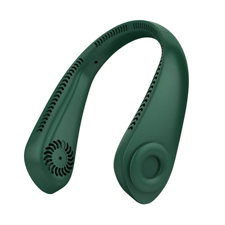 2400mAh Portable Fan Rechargeable Batteries Type-C Charging - Uscallm 2022 Green H#4723-a-H#4723