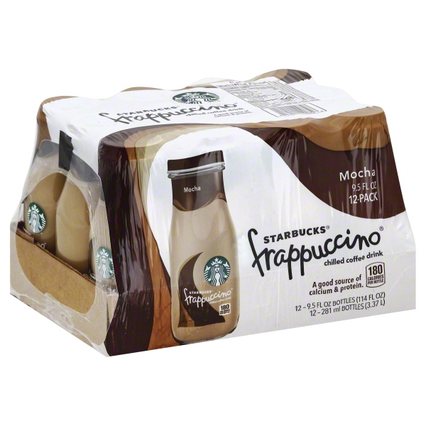 Starbucks Frappuccino Mocha Iced Coffee Drink  9.5 Fl Oz 12 Pack Bottles