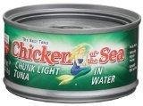 Chicken of the Sea Tuna Fish Chunk Light in Water 5 Oz