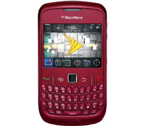 Blackberry Curve 8530 Sprint CDMA Cell Phone with 3G, OS 5.0, 2MP Camera, QWERTY Keyboard, GPS and Wi-Fi - Red