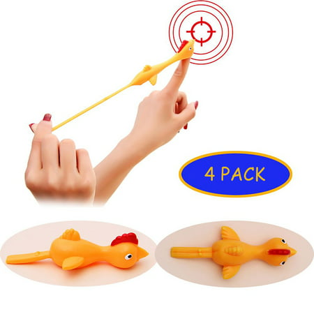 Usupdd Rubber Chicken Flick Chicken Flying Chicken Flingers Stretchy Christmas Gift Toy WLL220810-6222