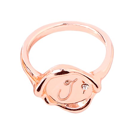 U#5954，Ring 26 Flower English Letters Rose Gold Diamond Bracelet Letter Couple Ring，P#5954 HE5
